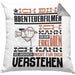 Abenteuerfilmer Geschenk Kaffee-Kissen mit Füllung 40x40 Geschenkidee für Abenteuerfilmer Ich Bin Abenteuerfilmer Ich Kann Es Dir Erklären Jedoch Nicht Für Dich Verstehen Spruch Lustig (Grau) Grau Trendation