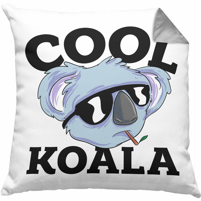Kissen mit Füllung 40x40 Koala Geschenkidee für Koala-Liebhaber Kissen mit Füllung 40x40 Koala-Aufdruck (Grau) Grau Trendation