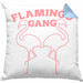 Flamingo Pink Lustige Kissen mit Füllung 40x40 Flamingo-Fans Geschenkidee Flamingo-Gang Aufdruck (Grau) Blau Trendation