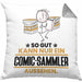 Comic-Sammler Geschenk Kissen mit Füllung 40x40 So Gut Kann Nur Ein Comic-Sammler Aussehen Geschenkidee (Grau) Grau Trendation
