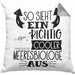 Meeresbiologe Kissen mit Füllung 40x40 So Sieht Ein Richtig Cooler Meeresbiologe Aus Geschenk Lustiger Spruch Geschenkidee (Grau) Grau Trendation
