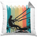 Kitesurfing Kissen mit Füllung 40x40 Geschenk für Kitesurfer Geschenkidee (Grau) Grau Trendation