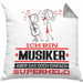 Musiker Geschenk Kissen mit Füllung 40x40 Ich Bin Musiker Aber Sag Doch Einfach Superheld Lustige Geschenkdiee für Musiker (Grau) Grau Trendation