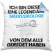 Meeresbiologe Geschenk Kissen mit Füllung 40x40 Lustige Geschenkidee Geburtstag für Meeresbiologe Ich Bin Dieser Legendäre Meeresbiologe Von Dem Alle Geredet Haben (Grau) Blau Trendation