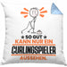 Curlingspieler Geschenk Kissen mit Füllung 40x40 So Gut Kann Nur Ein Curlingspieler Aussehen Geschenkidee (Grau) Blau Trendation
