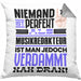 Musikredakteur Geschenk Kissen mit Füllung 40x40 Lustige Geschenkidee für Musikredakteur Geburtstag Niemand Ist Perfekt Aber Als Musikredakteur Ist Man Nah Dran (Grau) Grau Trendation