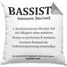 Bassist Kissen mit Füllung 40x40 Geschenk Bass-Spieler Geschenkidee Bassist Definition (Grau) Grau Trendation