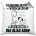 Hundebedarfsverkäufer Kissen mit Füllung 40x40 Geschenk für Hundebedarfsverkäufer Der Mann Der Alles Kann Geschenkidee zum Geburtstag (Grau) Grau Trendation