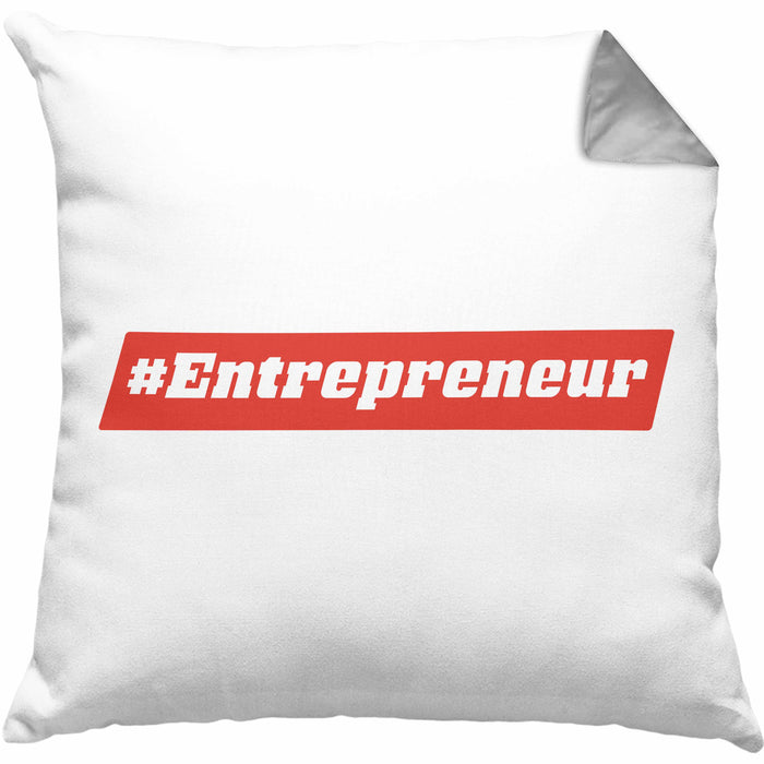 Entrepreneur Kissen mit Füllung 40x40 Entrepreneurship Geschenk Spruch Motivation (Grau) Grau Trendation