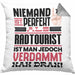 Radtourist Geschenk Kissen mit Füllung 40x40 Lustige Geschenkidee für Radtourist Geburtstag Niemand Ist Perfekt Aber Als Radtourist Ist Man Nah Dran (Grau) Grau Trendation