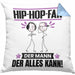 Hip-Hop-Fan Kissen mit Füllung 40x40 Geschenk für Hip-Hop-Fan Der Mann Der Alles Kann Geschenkidee zum Geburtstag (Grau) Blau Trendation