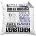 EDM-Enthusiast Geschenk Kissen mit Füllung 40x40 Lustige Geschenkdiee für einen EDM-Enthusiast Geburtstag Ich Bin EDM-Enthusiast Ich Kann Es Dir Erklären Aber Nicht Für Dich Verstehen (Grau) Grau Trendation