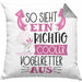 So Sieht Ein Richtig Cooler Vogelretter Aus Kissen mit Füllung 40x40 Geschenk für Vogelretter Geschenkidee Spruch (Grau) Grau Trendation