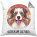 Australian Shepherd Besitzer Kissen mit Füllung 40x40 Geschenk Lustiger Spruch Geschenkidee Australian Shepherd Mama Papa (Grau) Grau Trendation