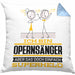 Opernsänger Geschenk Kissen mit Füllung 40x40 Ich Bin Opernsänger Aber Sag Doch Einfach Superheld Lustige Geschenkdiee für Opernsänger (Grau) Blau Trendation