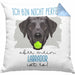 Labrador Besitzer Kissen mit Füllung 40x40 Geschenk Lustiger Spruch Geschenkidee Besitzerin Ich Bin Nicht toll Aber Mein Labrador Ist Es (Grau) Blau Trendation