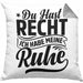 Ehemann Kissen mit Füllung 40x40 Geschenk Ehefrau Geschenkidee Du Hast Recht Ich Hab Meine Ruhe Geschenkidee Arbeitskollege (Grau) Grau Trendation