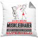 Musikliebhaber Geschenk Kissen mit Füllung 40x40 Ich Bin Musikliebhaber Aber Sag Doch Einfach Superheld Lustige Geschenkdiee für Musikliebhaber (Grau) Grau Trendation