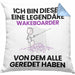 Wakeboarder Geschenk Kissen mit Füllung 40x40 Lustige Geschenkidee Geburtstag für Wakeboarder Ich Bin Dieser Legendäre Wakeboarder Von Dem Alle Geredet Haben (Grau) Blau Trendation