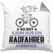 Radfahrer Geschenk Kissen mit Füllung 40x40 So Gut Kann Nur Ein Radfahrer Aussehen Geschenkidee (Grau) Grau Trendation