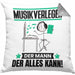 Musikverleger Kissen mit Füllung 40x40 Geschenk für Musikverleger Der Mann Der Alles Kann Geschenkidee zum Geburtstag (Grau) Grau Trendation