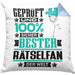 Rätselfan Geschenk Lustiger Spruch für Rätselfan Geschenkidee Bester Rätselfan Der WeltKissen mit Füllung 40x40 (Grau) Blau Trendation