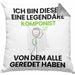 Komponist Geschenk Kissen mit Füllung 40x40 Lustige Geschenkidee Geburtstag für Komponist Ich Bin Dieser Legendäre Komponist Von Dem Alle Geredet Haben (Grau) Grau Trendation
