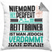 Reittrainer Geschenk Kissen mit Füllung 40x40 Lustige Geschenkidee für Reittrainer Geburtstag Niemand Ist Perfekt Aber Als Reittrainer Ist Man Nah Dran (Grau) Grau Trendation