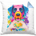 Labrador Besitzer Farbe Love Kissen mit Füllung 40x40 Geschenk Lustiger Spruch Geschenkidee Labrador Besitzerin (Grau) Blau Trendation