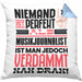 Musikjournalist Geschenk Kissen mit Füllung 40x40 Lustige Geschenkidee für Musikjournalist Geburtstag Niemand Ist Perfekt Aber Als Musikjournalist Ist Man Nah Dran (Grau) Blau Trendation