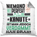 Kanute Geschenk Kissen mit Füllung 40x40 Lustige Geschenkidee für Kanute Geburtstag Niemand Ist Perfekt Aber Als Kanute Ist Man Nah Dran (Grau) Grau Trendation