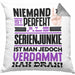 Serienjunkie Geschenk Kissen mit Füllung 40x40 Lustige Geschenkidee für Serienjunkie Geburtstag Niemand Ist Perfekt Aber Als Serienjunkie Ist Man Nah Dran (Grau) Grau Trendation