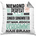 Singer-Songwriter Geschenk Kissen mit Füllung 40x40 Lustige Geschenkidee für Singer-Songwriter Geburtstag Niemand Ist Perfekt Aber Als Singer-Songwriter Ist Man Nah Dran (Grau) Grau Trendation