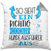 Hundeausführer Kissen mit Füllung 40x40 So Sieht Ein Richtig Cooler Hundeausführer Aus Geschenk Lustiger Spruch Geschenkidee (Grau) Grau Trendation