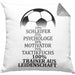 Fußballtrainer Kissen mit Füllung 40x40 Spruch Trainer Aus Leidenschaft Fußballcoach (Grau) Grau Trendation