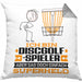 Discgolf-Spieler Geschenk Kissen mit Füllung 40x40 Ich Bin Discgolf-Spieler Aber Sag Doch Einfach Superheld Lustige Geschenkdiee für Discgolf-Spieler (Grau) Grau Trendation