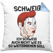 Dank Meme Kissen mit Füllung 40x40 Schweiß Wortspiel Ich Schweiß Auch Nicht Wie Das Weitergehen Soll Geschenkidee Depressionen (Grau) Blau Trendation
