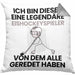 Eishockeyspieler Geschenk Kissen mit Füllung 40x40 Lustige Geschenkidee Geburtstag für Eishockeyspieler Ich Bin Dieser Legendäre Eishockeyspieler Von Dem Alle Geredet Haben (Grau) Grau Trendation