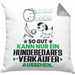 Hundebedarfsverkäufer Geschenk Kissen mit Füllung 40x40 So Gut Kann Nur Ein Hundebedarfsverkäufer Aussehen Geschenkidee (Grau) Grau Trendation