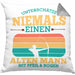Lustige Bogenschütze Kissen mit Füllung 40x40 Geschenk für Pfeil & Bogen Enthusiasten (Grau) Grau Trendation