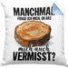 Tischler-Meister Kissen mit Füllung 40x40 Geschenk Sprüche Schreiner-Meister Manchmal Frage Ich Mich Ob Das Holz Mich Auch Vermisst (Grau) Blau Trendation