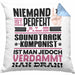 Soundtrack-Komponist Geschenk Kissen mit Füllung 40x40 Lustige Geschenkidee für Soundtrack-Komponist Geburtstag Niemand Ist Perfekt Aber Als Soundtrack-Komponist Ist Man Nah Dran (Grau) Blau Trendation