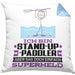 Stand-Up-Paddler Geschenk Kissen mit Füllung 40x40 Ich Bin Stand-Up-Paddler Aber Sag Doch Einfach Superheld Lustige Geschenkdiee für Stand-Up-Paddler (Grau) Blau Trendation