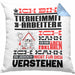 Tierheimmitarbeiter Geschenk Kaffee-Kissen mit Füllung 40x40 Geschenkidee für Tierheimmitarbeiter Ich Bin Tierheimmitarbeiter Ich Kann Es Dir Erklären Jedoch Nicht Für Dich Verstehen Spruch Lustig (Grau) Blau Trendation