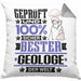 Geologe Geschenk Lustiger Spruch für Geologe Geschenkidee Bester Geologe Der WeltKissen mit Füllung 40x40 (Grau) Grau Trendation