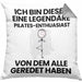Pilates-Enthusiast Geschenk Kissen mit Füllung 40x40 Lustige Geschenkidee Geburtstag für Pilates-Enthusiast Ich Bin Dieser Legendäre Pilates-Enthusiast Von Dem Alle Geredet Haben (Grau) Grau Trendation