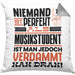Musikstudent Geschenk Kissen mit Füllung 40x40 Lustige Geschenkidee für Musikstudent Geburtstag Niemand Ist Perfekt Aber Als Musikstudent Ist Man Nah Dran (Grau) Grau Trendation