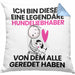 Hundeliebhaber Geschenk Kissen mit Füllung 40x40 Lustige Geschenkidee Geburtstag für Hundeliebhaber Ich Bin Dieser Legendäre Hundeliebhaber Von Dem Alle Geredet Haben (Grau) Blau Trendation