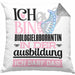 Biologielaborantin Ausbildung Start Geschenk Kissen mit Füllung 40x40 Ich Bin Biologielaborantin In Der Ausbildung Ich Darf Das Geschenkidee (Grau) Grau Trendation