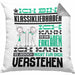 Klassikliebhaber Geschenk Kissen mit Füllung 40x40 Geschenkidee für Klassikliebhaber Geburtstag Lustig Ich Bin Klassikliebhaber Ich Kann Es Dir Erklären Aber Nicht Für Dich Verstehen (Grau) Grau Trendation